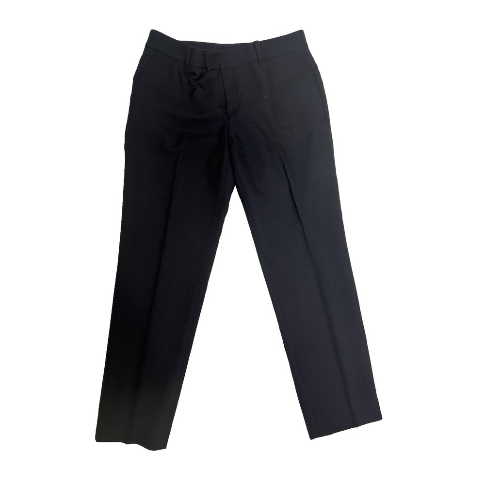 Club Monaco Women's Wool Dress Pants Navy Blue Slim Career Work Size 4